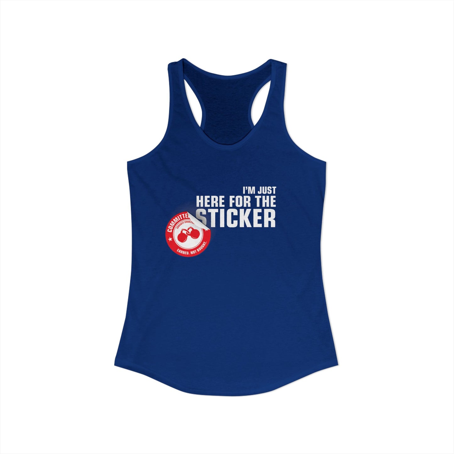 Here for the sticker - Women's Tank (Racerback)