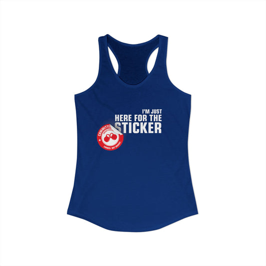 Here for the sticker - Women's Tank (Racerback)