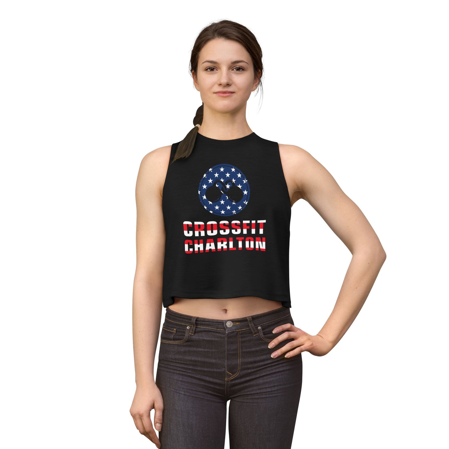 July 4th Flag Shirt - Women's Crop Top