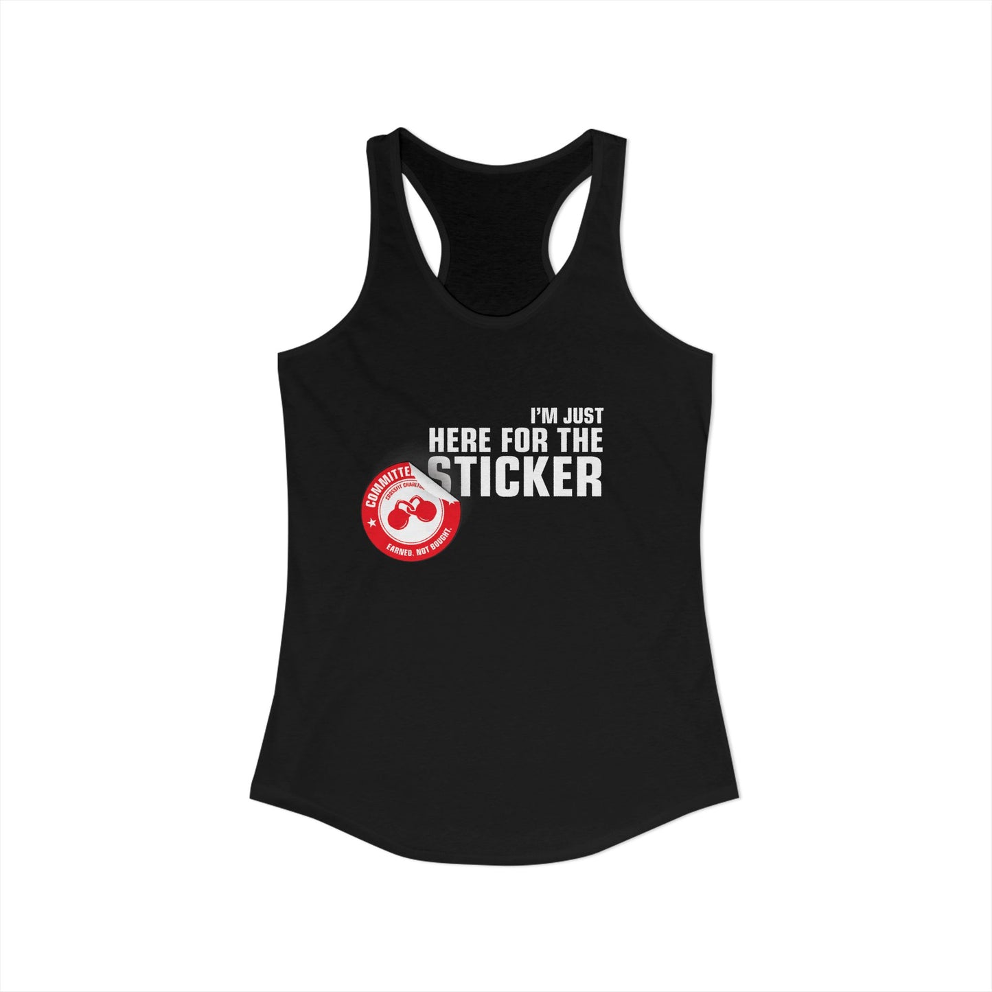 Here for the sticker - Women's Tank (Racerback)