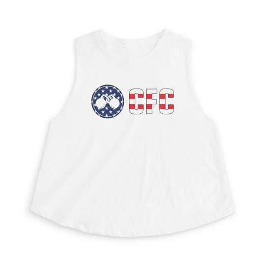 July 4th Flag Shirt - Women's Crop Top